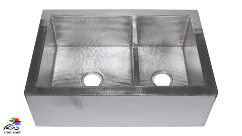 White Copper Kitchen Sink WHC3322