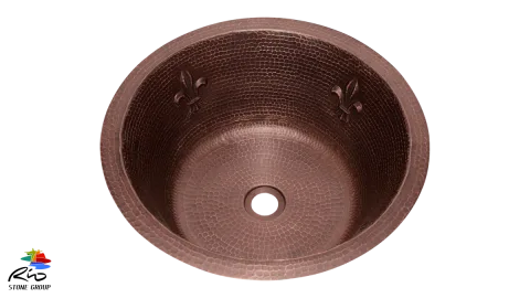 Copper Bathroom Sink CRBSFDL17