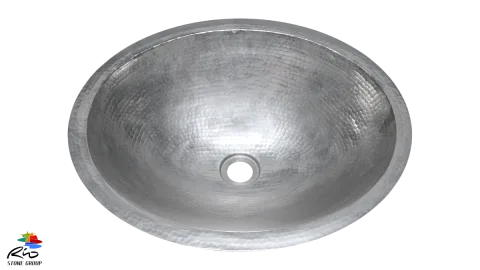 White Copper Bathroom Sink WHC1916