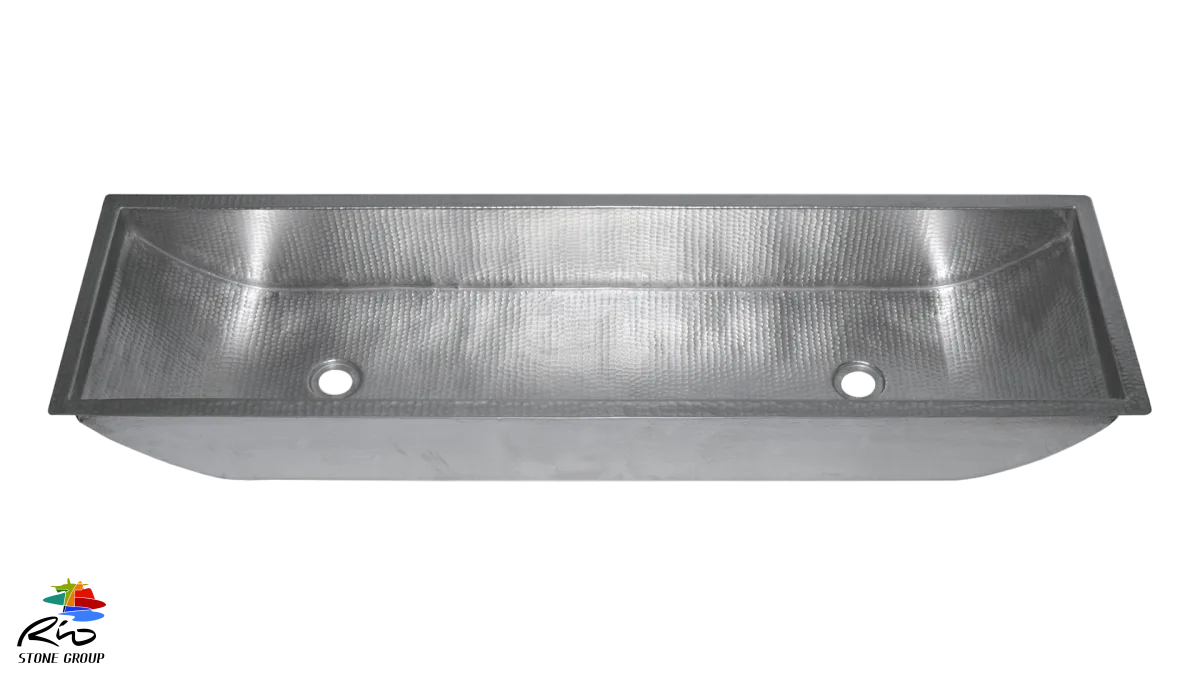 White Copper Bathroom Sink WHC4814