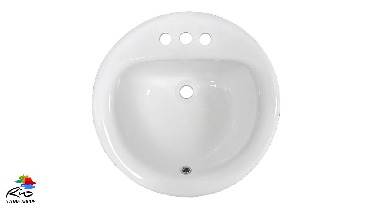 Ceramic Drop In Bathroom Sink 1012