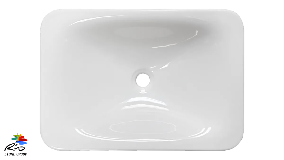Ceramic Drop In Bathroom Sink 1018