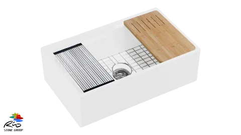 Ceramic Workstation Farm Sink BL3320S Bundle