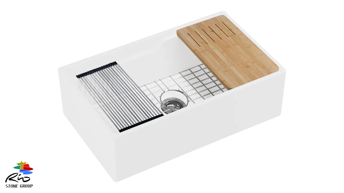 Ceramic Workstation Farm Sink BL3320S Bundle