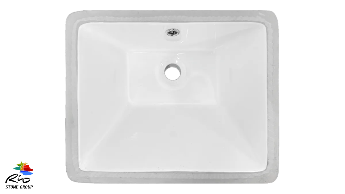 Ceramic Undermount Bathroom Sink 1638SM