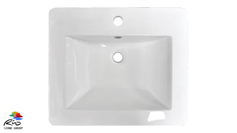 Ceramic Drop In Bathroom Sink 1645