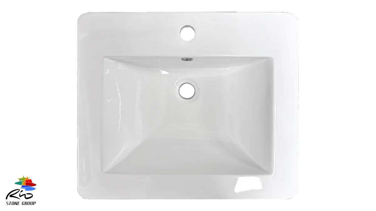 Ceramic Drop In Bathroom Sink 1645