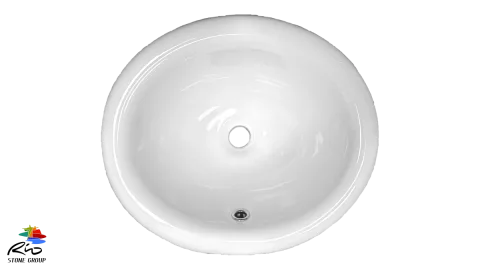 Ceramic Drop In Bathroom Sink 1004