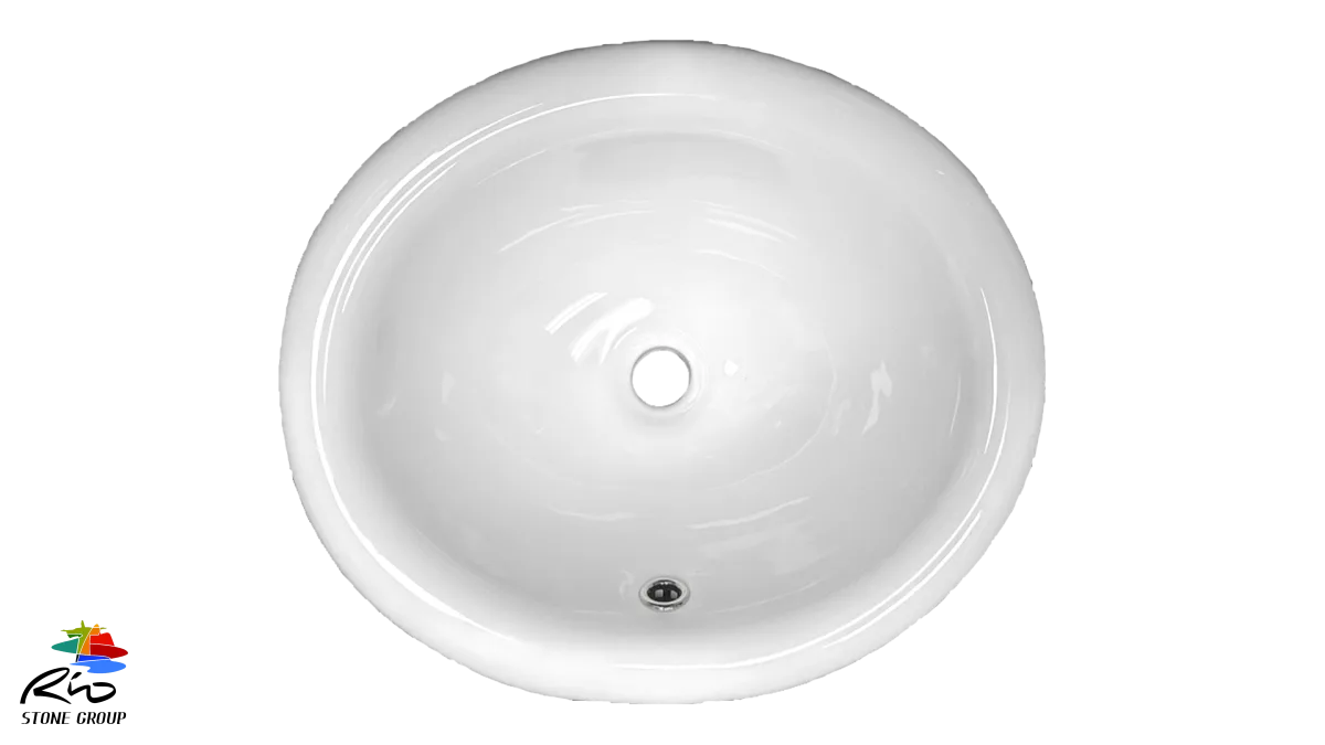 Ceramic Drop In Bathroom Sink 1004