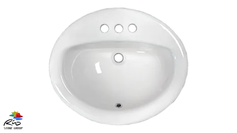 Ceramic Drop In Bathroom Sink 1011