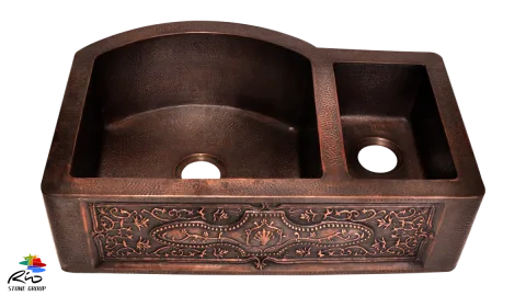 Copper Kitchen Sink 1512FL