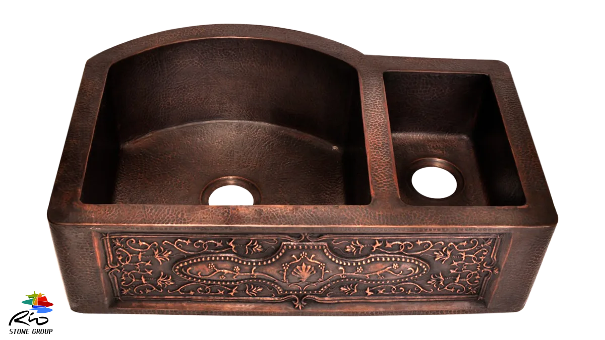 Copper Kitchen Sink 1512FL